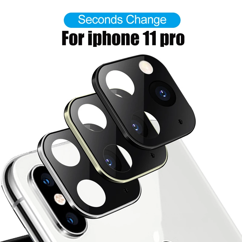 Подходит для Apple iPhone X XS MAX секундная Замена для iPhone11 PRO MAX наклейка на рассеиватель Модифицированная крышка камеры чехол из титанового сплава