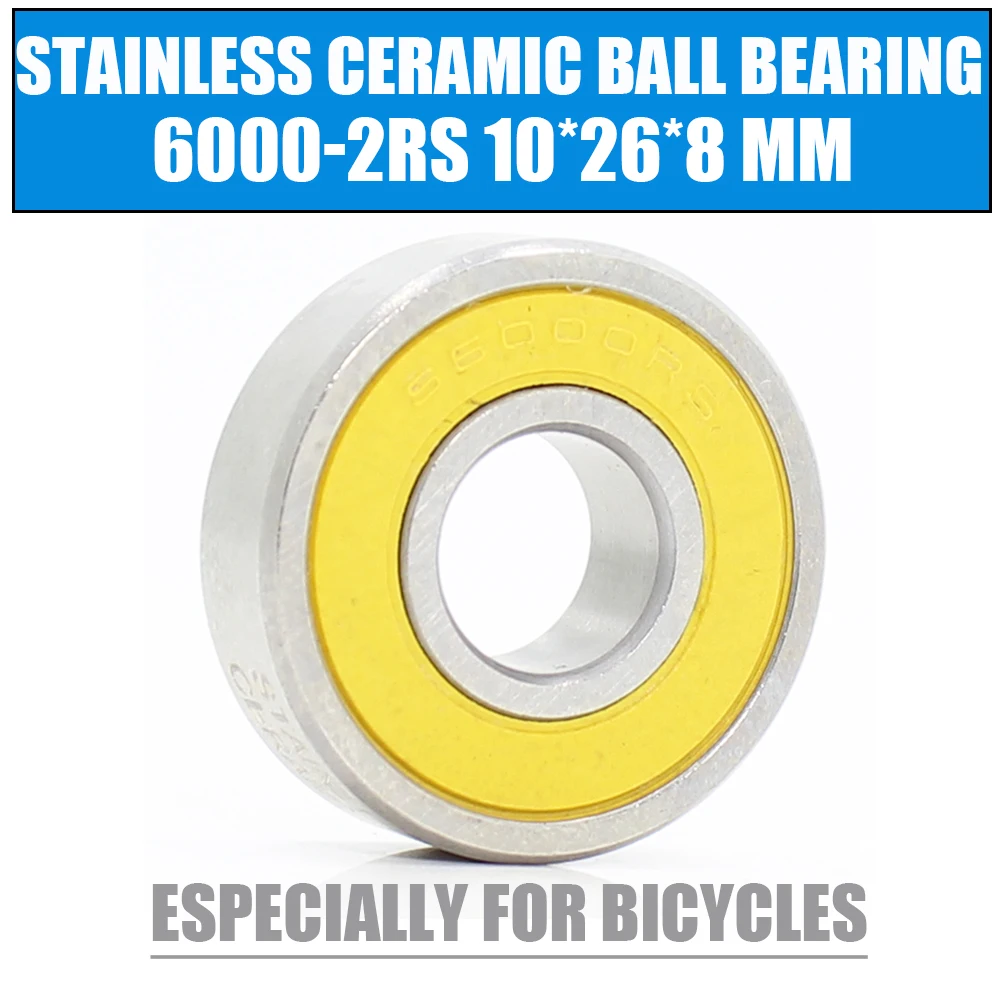 6000-2RS rolamento inoxidável, ABEC-3, 10 26 e 8mm, 1 PC, 6000 RS