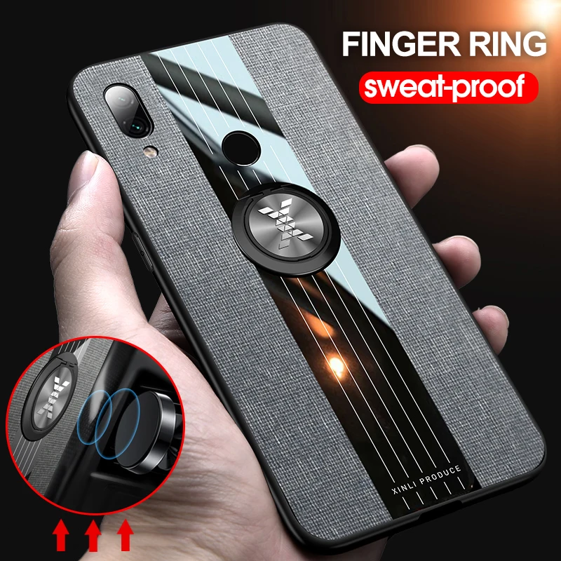 

New 2019 Finger Ring Stand Car Holder Case For Xiaomi Redmi Note 7 Redmi 7 Note 7 Back Cover Shock-proof Phone Case Redmi Note 7