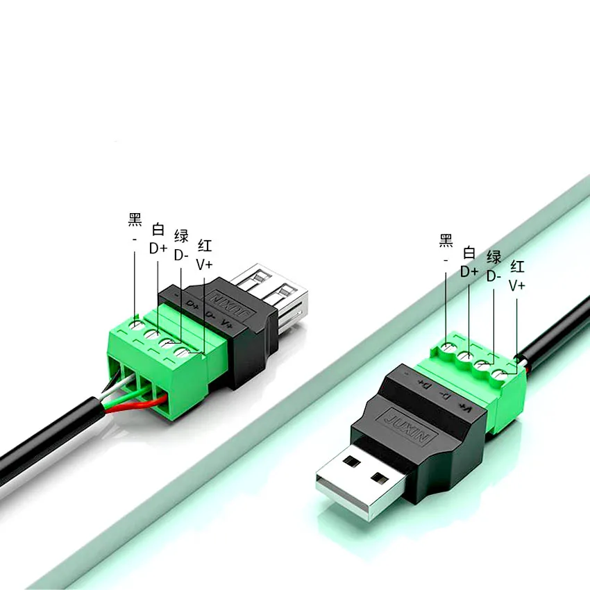 Confezione Da 20 Connettori USB 2.0 Di Tipo A, Adattatore A Spina A 4 Pin Con Custodia In Plastica Nera 95764800