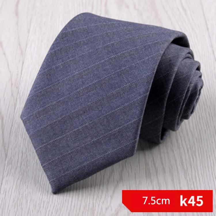 7 см или 7,5 см тонкий мужской костюм хлопок галстук зеленый синий плед полосатый галстук для мужчин Бизнес Свадьба Для худой шеи галстуки аксессуары - Цвет: K45