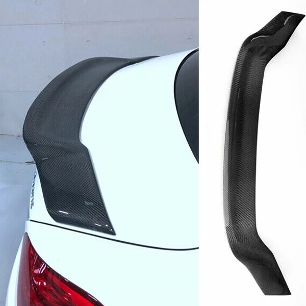 Углеродное волокно задний багажник спойлер для Mercedes Benz C класса W204 купе 2007 2008 2009 2010 2011 2012 2013 R AMG RT Стиль