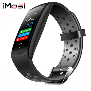 

Imosi Q8L Smart Band Heart Rate Monitor IP68 Waterproof Smart Bracelet Fitness Tracker Blood Pressure Smart Watch Android IOS