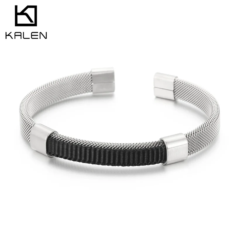 Модные сетчатые металлические плетеные цепочки Kalen 8 мм золотые дубайские