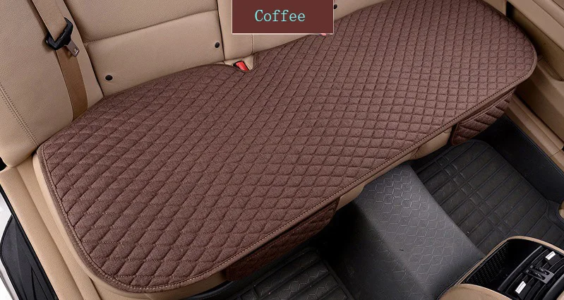 Coffee Rear VENDY Лидирующий бренд чехлы для сидений автомобиля Подушка льняная ткань для mazda 3 6 gh gg CX-5 rx8 cx 7 CX5 323 автомобильные аксессуары противоскользящие - Название цвета: Coffee Rear