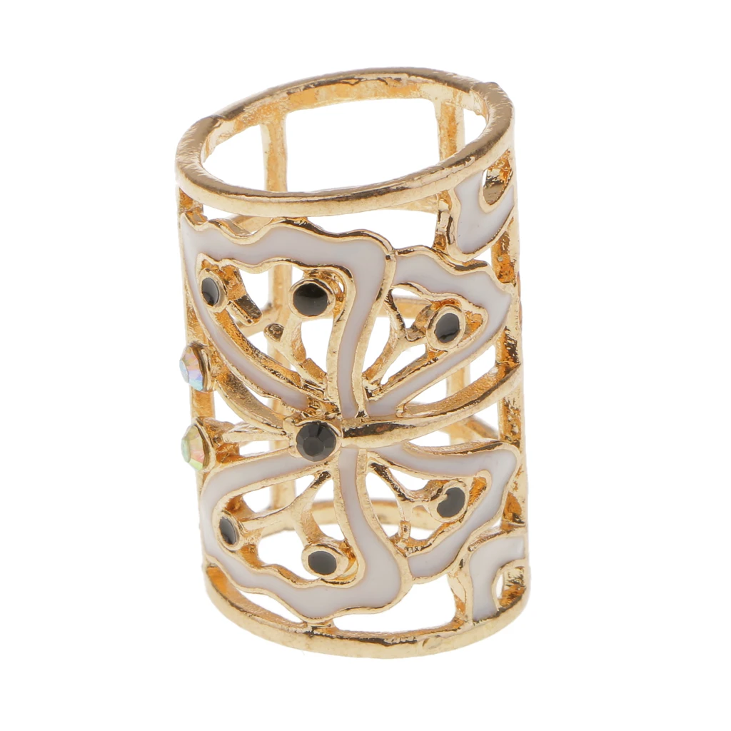 2pcs Vintage Butterfly Scarf Buckle Ring Scarf Clip Slide Tube Scarf Jewelry Gold Tone