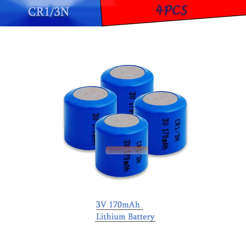 

4PCS CR1/3N 3V 170mAh Lithium Battery DL1/3N CR1/3 1/3N CR13N CR13 13N for Micro Instrumentation Camera Li-ion Button Batteries