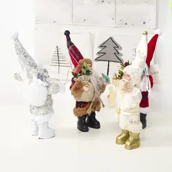 Рождественские Мини-куклы Санта-Клауса, креативная ткань, украшение рождественской елки, украшения для шкафа, подвески, подарок на Новый
