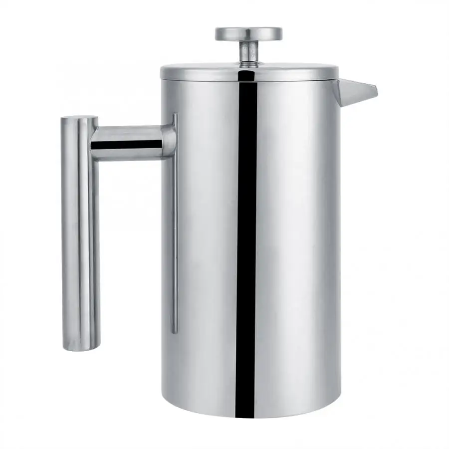Household Double-Layer 304 Stainless Steel Hand Coffee Pressure Pot Coffee Maker Tea Coffee Maker Coffee Tool