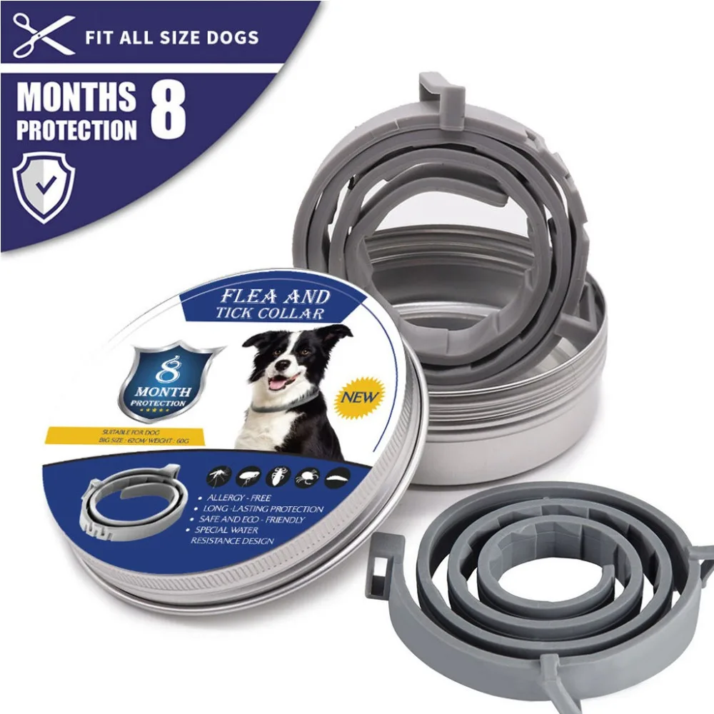 2pcs dog collar anti-mosquito deworming in addition to licking cat dog collar silicone + rubber + essential oil waterproof 30N11 (8)
