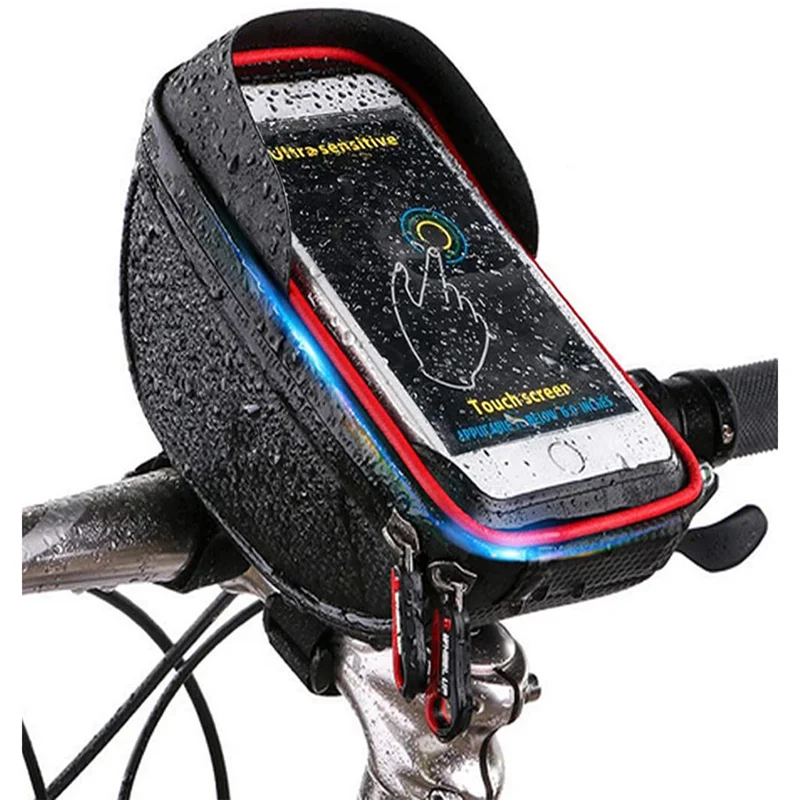 

Bike Bag Touch Screen Mobile Phone Case Screen Waterproof Mountain Large Capacity Handlebar Bag Riding Equipment