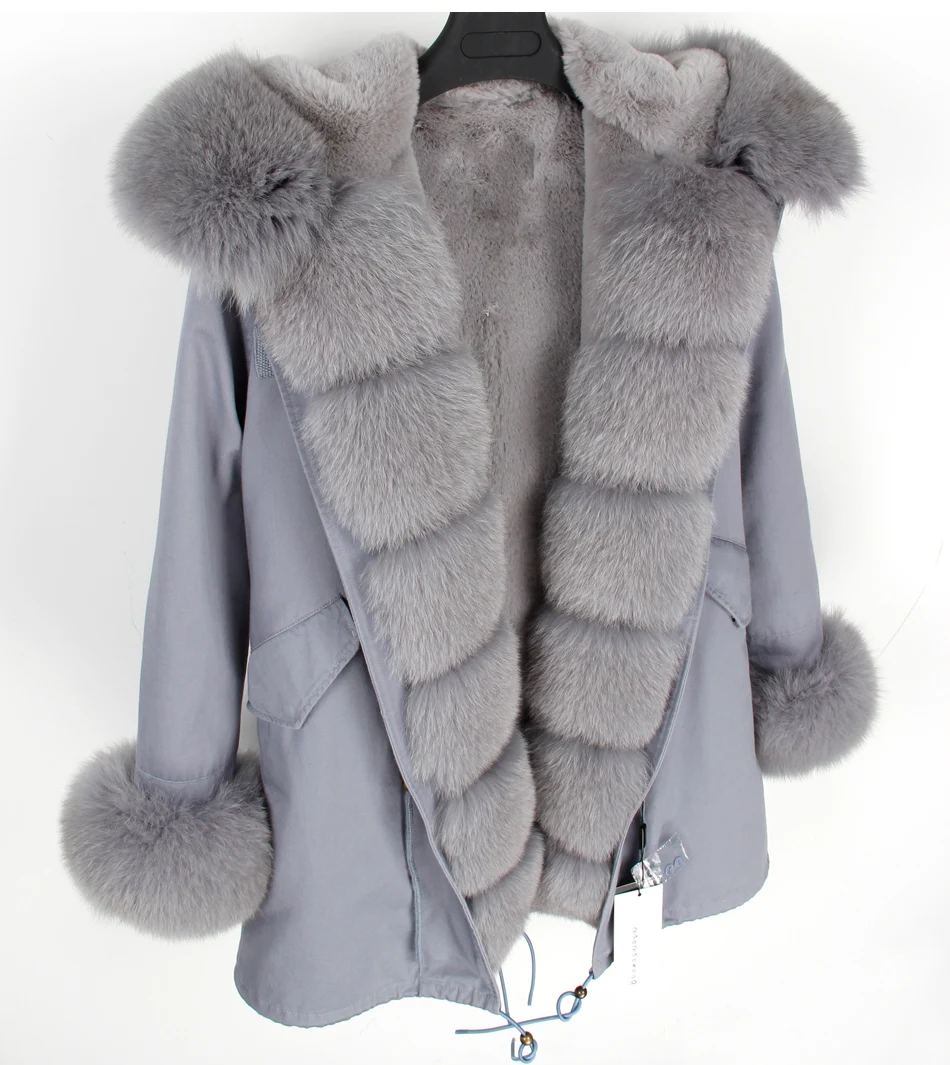 Натуральный енот мех датский Искусственный Мех теплая парка Толстая теплая Женская куртка модное Свободное длинное зимнее пальто