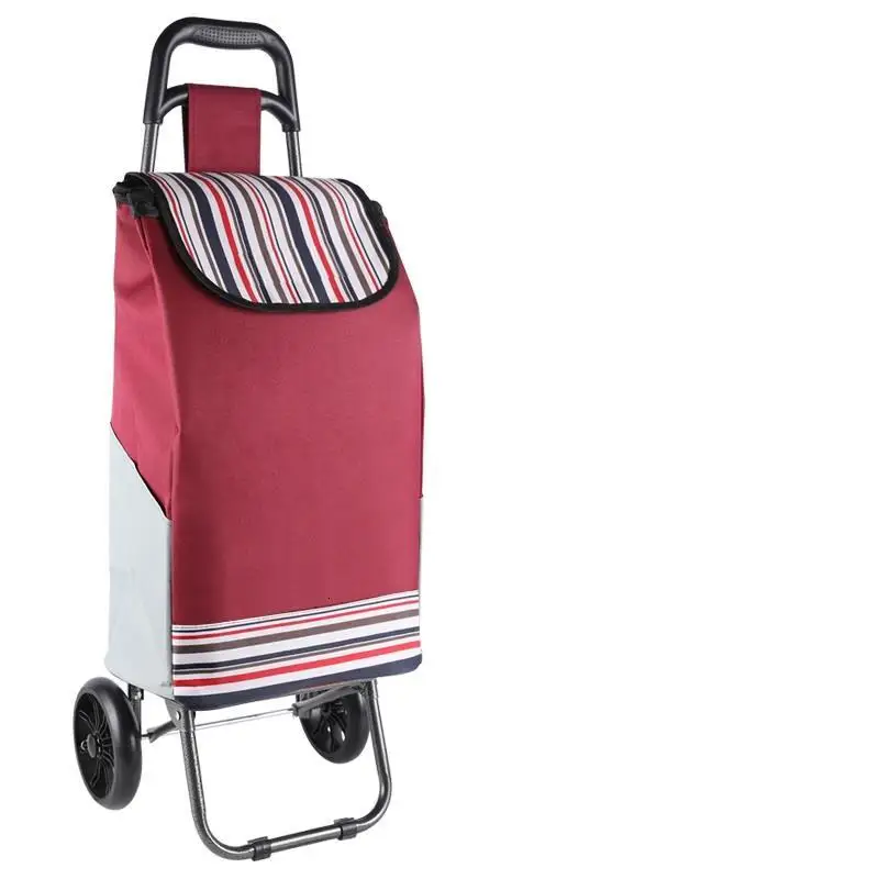 Version F Складная тележка Carro Verdulero Carrello Cucina De Courses Avec roulets для покупок Roulant Mesa Cocina - Цвет: Version F