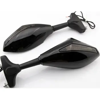 

For Honda CBR 600 F3 F4 F4i Motorcycle Rearview Mirrors LED Turn Signals Lights With LED Turn Signals