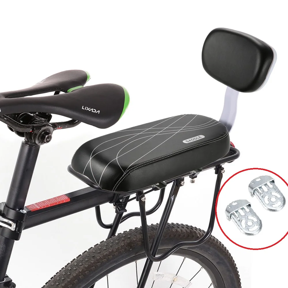 

MTB PU Leather Bicycle Back Seat Soft Cushion Rear Rack Seat Cycling Bike Bicycle Children Seat Back Rest Bicycle Back Seat