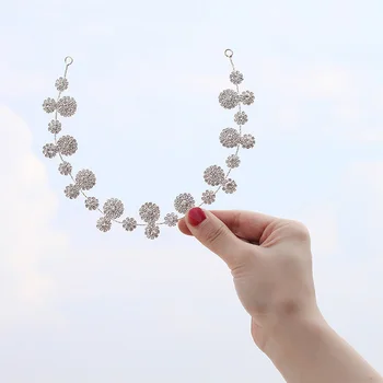 

Bride Headband Hair Hoop Rhinestone Headwear Hair Accessories for Wedding Bridesmaid JL