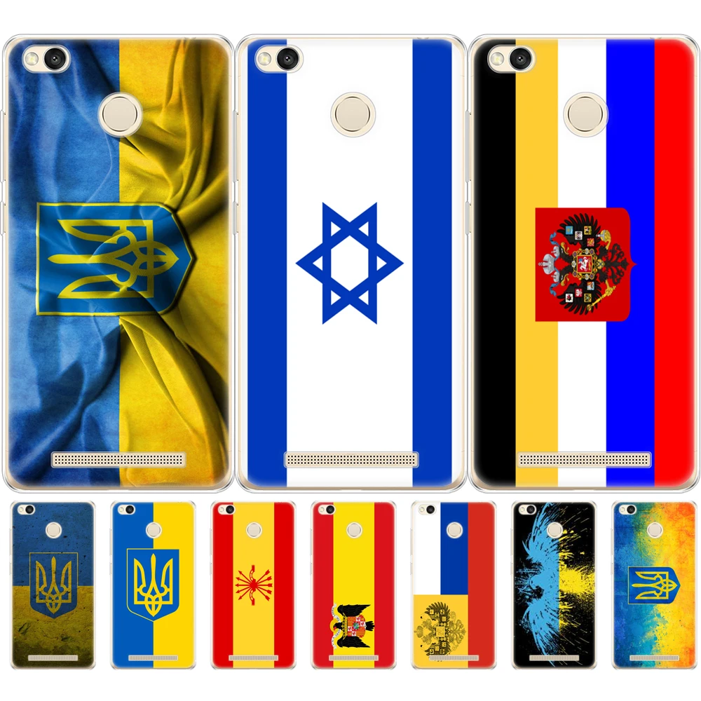 Чехол для xiaomi redmi 4a note 3 чехол a2 lite s2 mi 8 se pro задняя крышка телефона с эмблемой флага