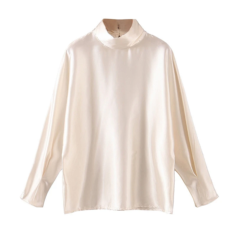 Tangada, Женская винтажная элегантная белая блузка,, стоячий воротник, офисные женские рубашки, женские шикарные топы QB51 - Цвет: Белый