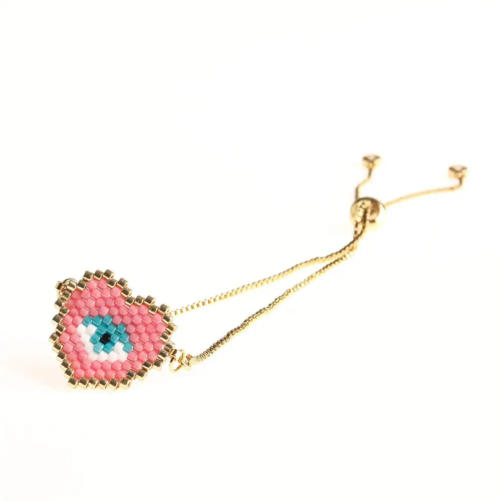 Go2boho MIYUKI сглаза браслет Сердце Браслеты для женщин Браслеты Mujer нарукавная повязка летние ювелирные изделия нержавеющая сталь цепь ручной работы