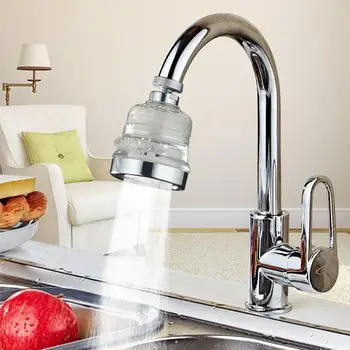 

Rotary Adjustable 3 Modes Turbocharged Water-saving Kitchen Faucet with Filter