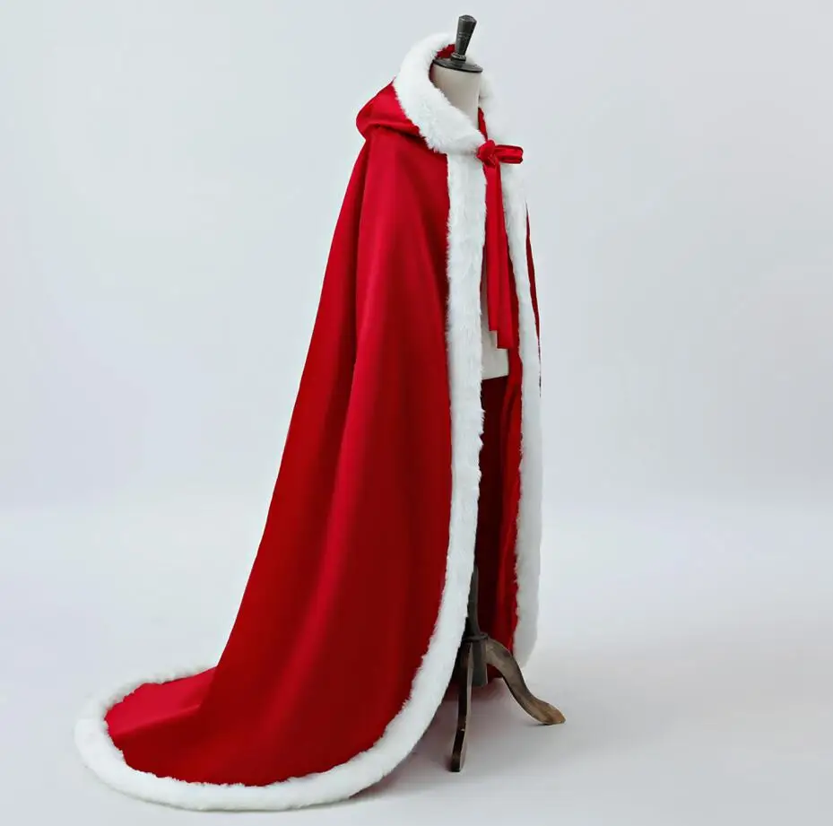 red bridal cape