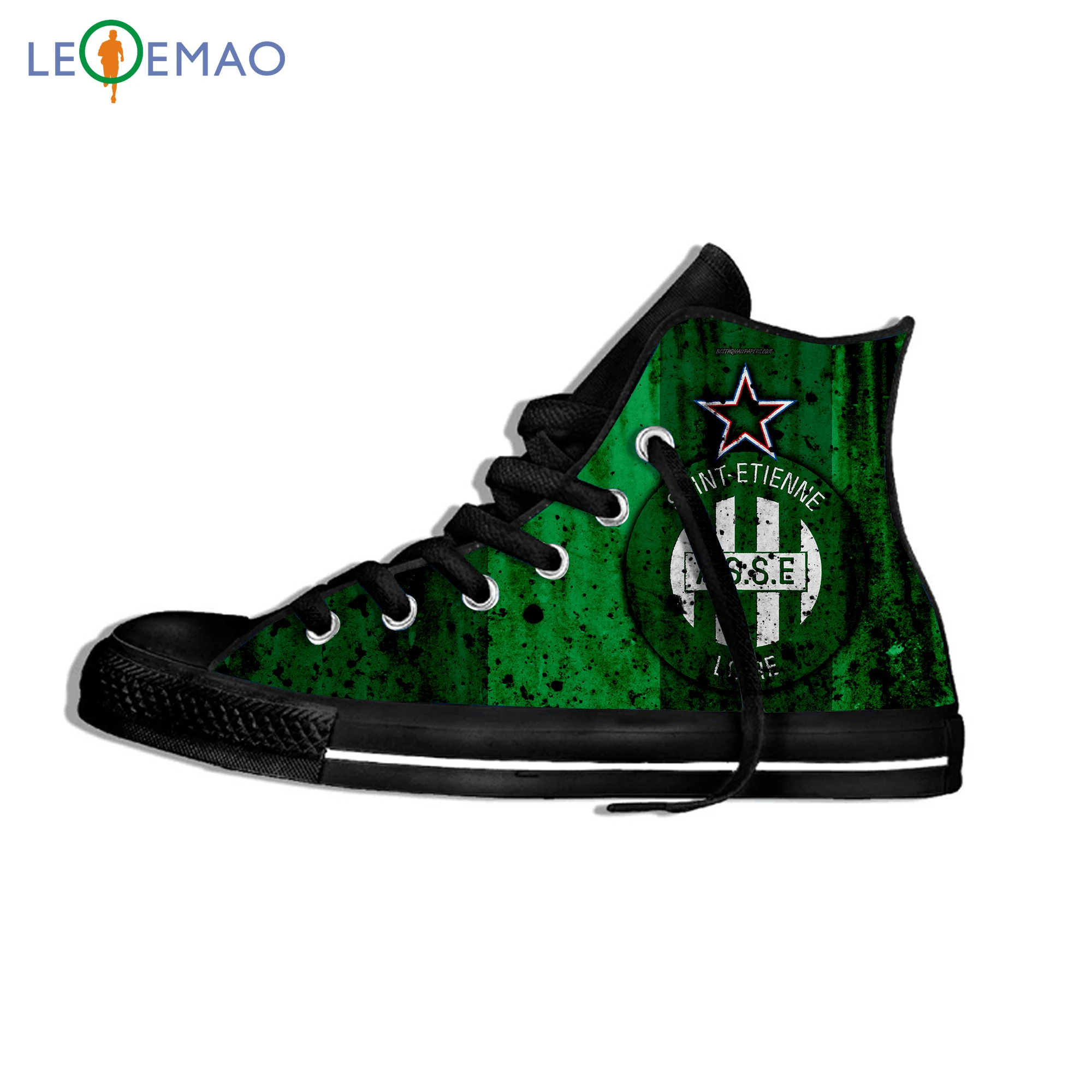 

Custom Logo Image Printing Sneakers Hot Sales France AS Saint Etienne Walking For Mens Ands Canvas Zapatos De Mujer