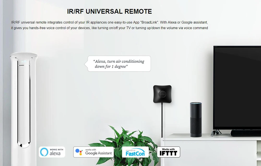 pro, rm4, wi-fi, ir, rf, funciona com alexa, google home, ifttt