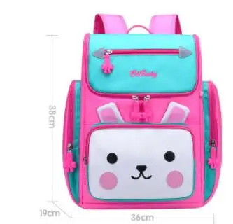 Детский Школьный рюкзак, школьные сумки для девочек, школьный рюкзак, ортопедический брендовый школьный рюкзак, детский рюкзак через плечо - Цвет: sky blue large