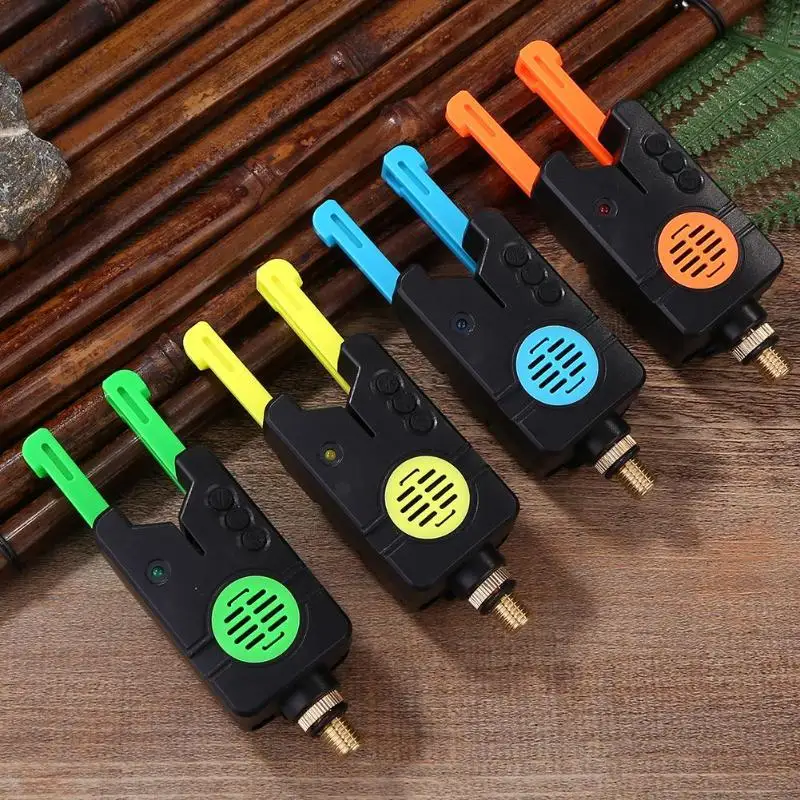 

Electronic Fishing Bite Alarming Anti-off Wireless Carp Safety and Reliability Practical LEDs Flash Sound Alert 130x40x35mm