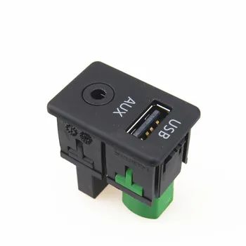 

AZQFZ Car Audio RCD510 RNS310 USB AUX Switch Socket Connector For VW CC Tiguan Passat B6 B7 2006-2014 3CD 035 249 A 3CD035249A