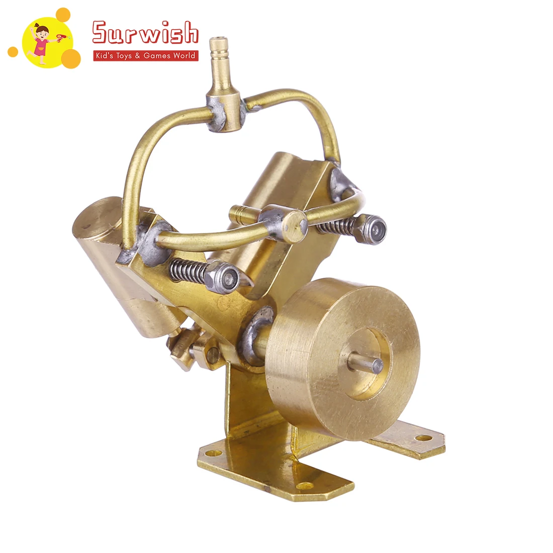 

Mini V-Shape Pure Copper Double Cylinder Steam Engine Model Toy Creative Gift