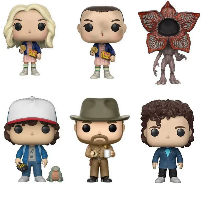 Аниме Stranger Things Figures Toy Eleven Дастин Хендерсон Jim Hopper Action Doll | Игрушки и хобби
