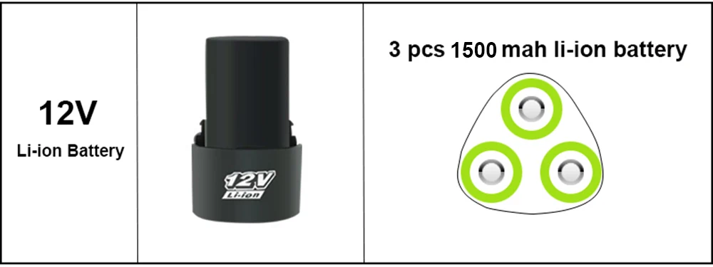 12V Electric Tools 1.5Ah Lithium-Ion Battery Screwdriver 18+1 Torque Cordless Drill Electric Drill For Drilling in Ceramic Wood (3)