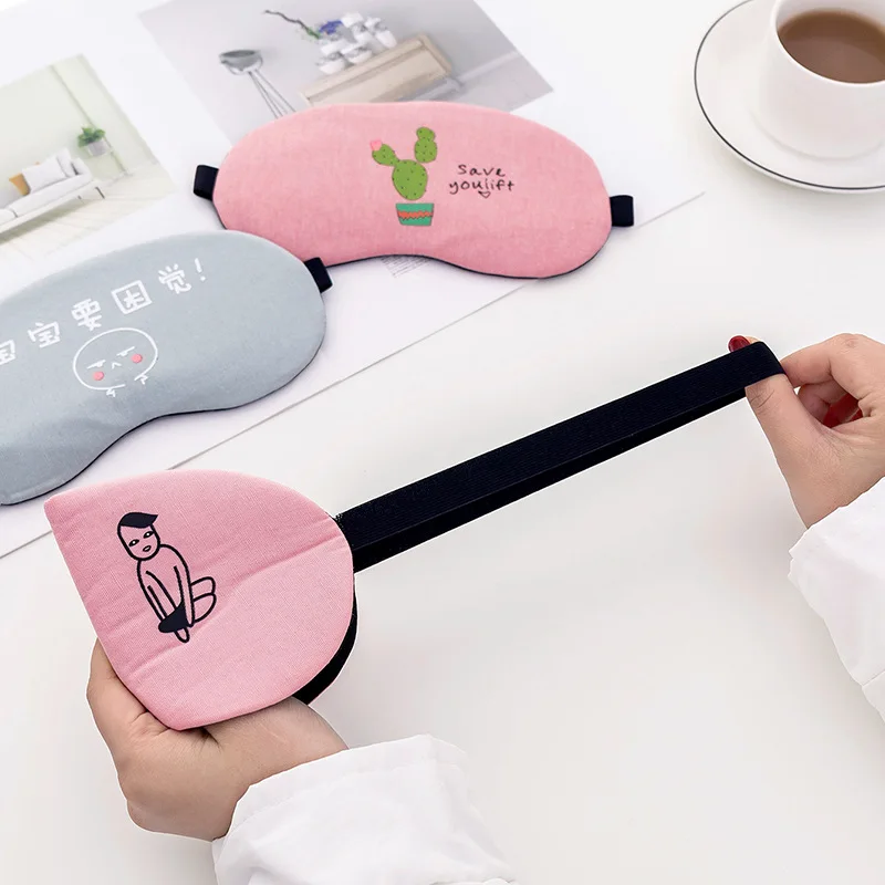 

Hot Compress Cute Pajama Eye Patch with Ice Pack Cold South Korea Dual Purpose BOY'S And GIRL'S-Eye Patch Back Elastic Band Prot