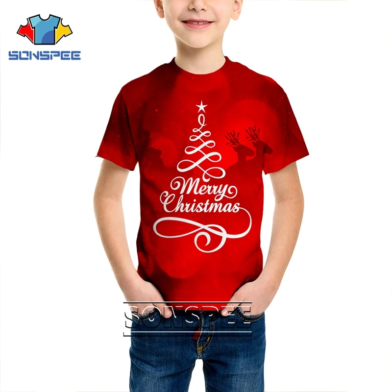 Fashion T-shirt 3D print Christmas Shirts Men Women Anime Child Streetwear Santa Claus T shirt Harajuku Kids Tshirt Xmas Clothes - Цвет: 13