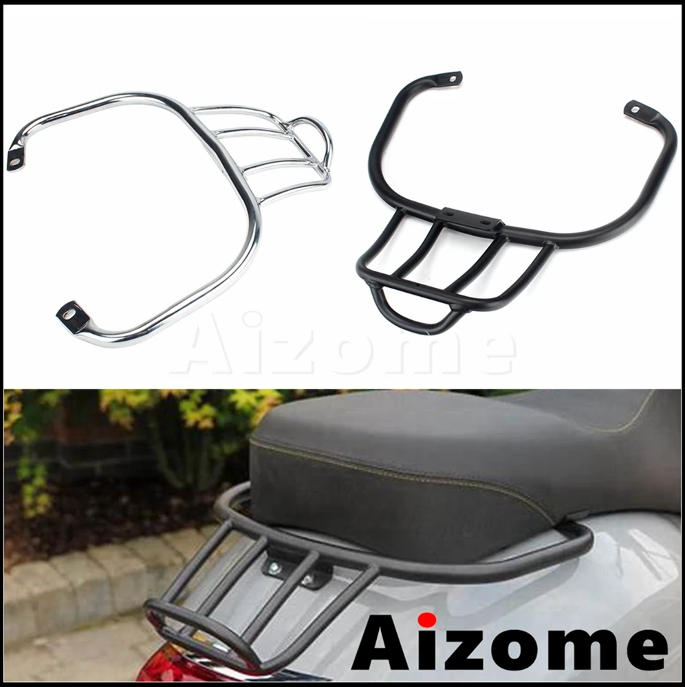 

Алюминиевая хромированная и черная багажная стойка для мотоцикла с ЧПУ, полка с задним кронштейном для GTS300 GTS-300 GTS 300, аксессуары для скутера и мотоцикла