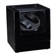 Черный Автоматический чехол-держатель для часов, механический органайзер для часов, роскошный моторный шейкер из искусственной кожи, вилка EU/US/AU/UK