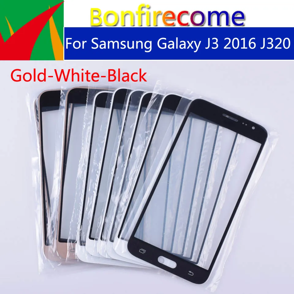 J320 для Samsung Galaxy J3 J320 J320F J320FN Сенсорный экран стекло передней панели объектива Внешний ЖК-дисплей Стекло 5,0 дюймов