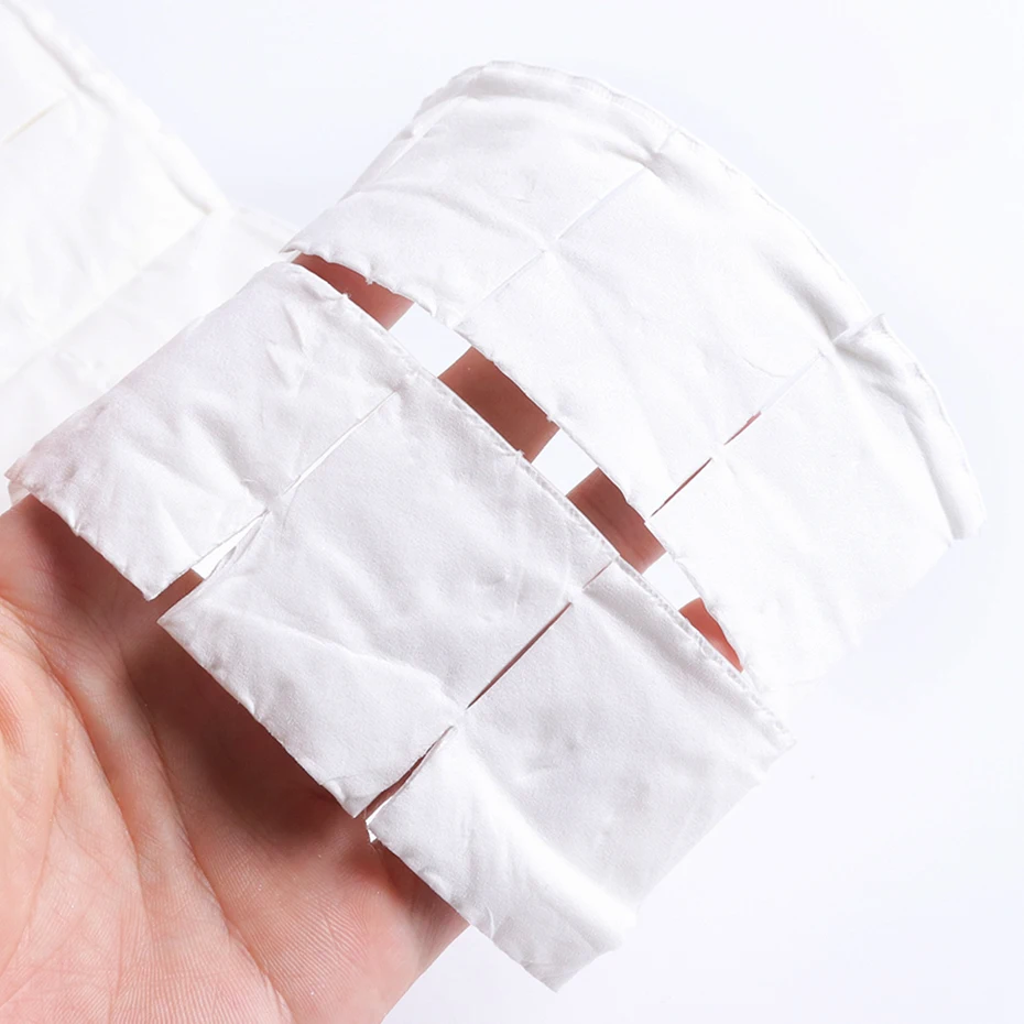 1Pack Multi Layer Cotton Lint-Free Napkins Nail Cotton Pad Removing Gel Polish Varnish Degreaser Soak Off Manicure Tools PP918 nail cotton pads,disposable nail pads