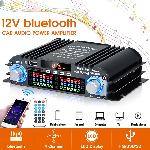 BT-998 Hifi Audio Home Digital Verstärker Auto Audio Bass Power Bluetooth  Verstärker FM USB SD Radio für Subwoofer Lautsprecher DC12V - AliExpress