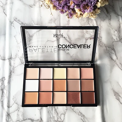 No.1 Makeup Pallete Face Concealer Camouflage Cream 15 Colors Contour Palette Professional Camouflage Concealer Pressed Powder - Цвет: No.1
