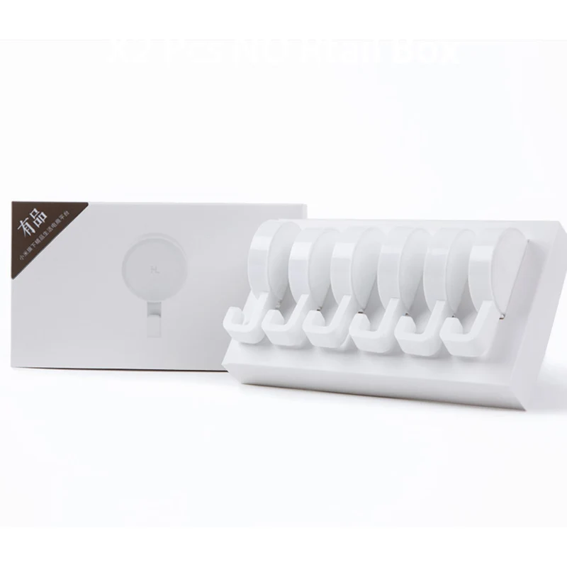 6 PCS Xiaomi Mijia маленькие клейкие крючки крепкие для ванной спальни кухонные настенные крючки 3 кг Максимальная нагрузка Новое поступление - Цвет: 6 PCS