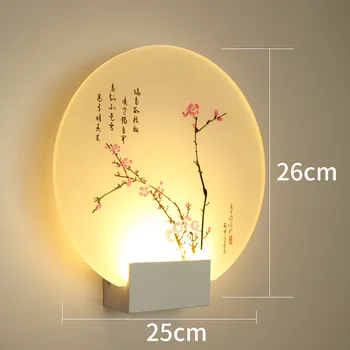 

Bedlight Wall Lamp Lotus Wall Painting Led Simple Creative Hotel Room Corridor Bedroom Wall Lamps In The Living Room