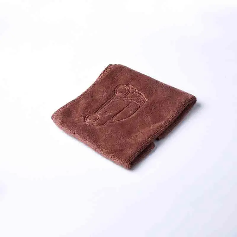 Brown 30*30 см полотенце из микрофибры для мытья автомобиля для Mercedes samrt 451 453 fortwo forfour автомобильные аксессуары - Название цвета: Brown