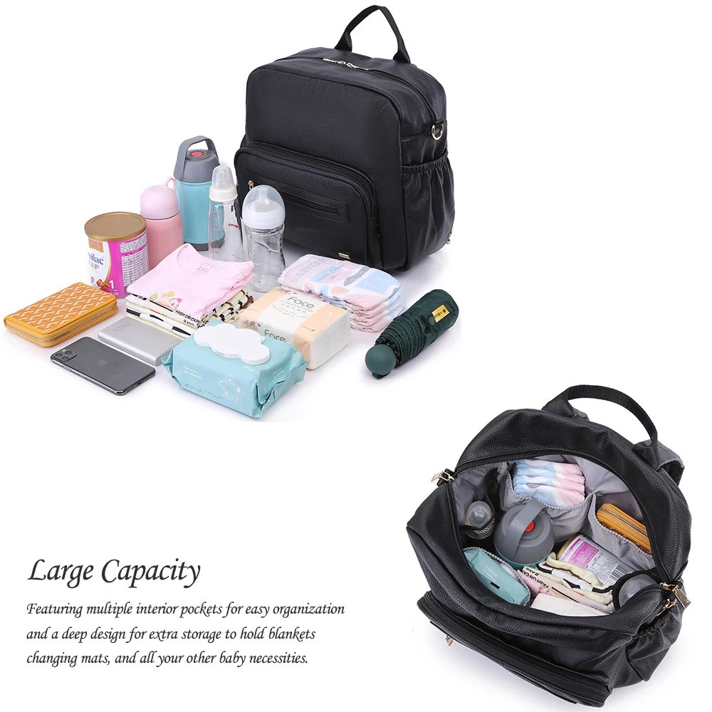 Soboba Diaper Bag for Newborn Baby Solid Multi-functional Waterproof Maternity Changing Bag for Baby Care Stroller Bag Fashion 3