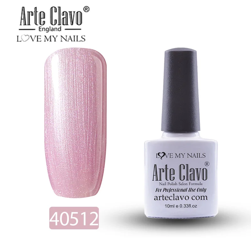 40512 Arte Clavo Гель-лак для ногтей дизайн УФ 10 пилка для ногтей длительный Гель-лак Lucky розовый цвет Гибридный гвоздь искусство - Цвет: 40512
