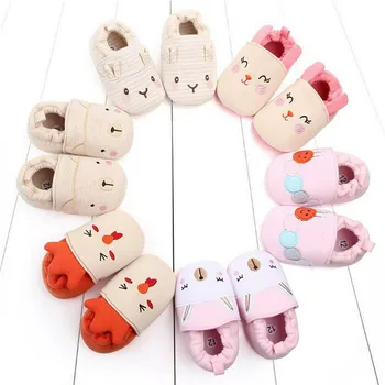 

0-18M Newborn Kid Baby Girl Cute Lovely Shoes Elegant Soft Cartoon Animals Sneakers Sweet Princess Prewalker
