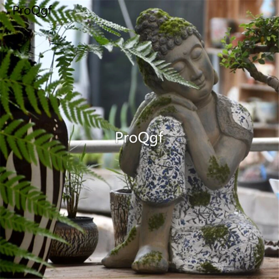 Ngryise 1Pcs A Set garden buddha sleeping statue