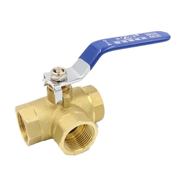 

Tee Type T Port Female Thread Brass Ball Valve Three Way Solenoid Valve Pipe Fittings Water Valve
