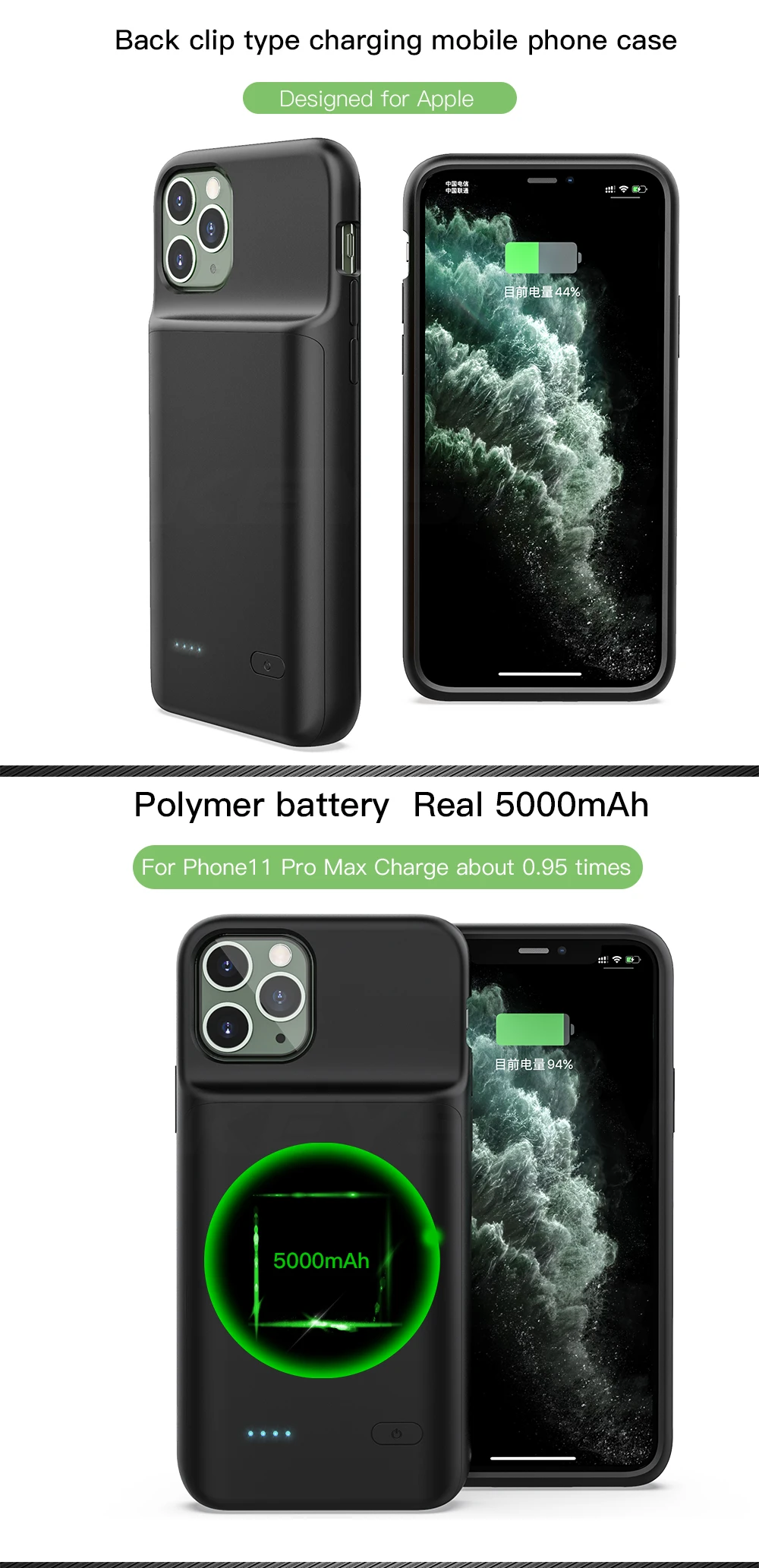 KEYSION Music/Sync Smart Battery Case for IPhone 11 Pro 11 Pro Max Power Bank Charging Charger Cover for IPhone X Xs Max XR